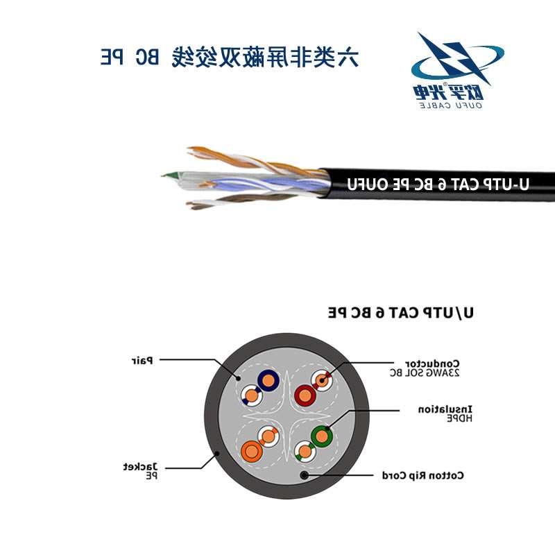 广州市U/UTP6类4对非屏蔽室外电缆(23AWG)